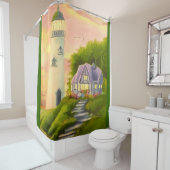 Leuchtturm Duschvorhang (Beispiel)