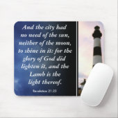 Leuchtturm-, Enthüllungs-21:23 und die Stadt Mousepad (Mit Mouse)