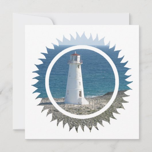 Leuchtturm-Entwurfs-Einladung Einladung (Vorderseite)