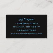 Leuchtturm-Finanzdienst Visitenkarte (Rückseite)