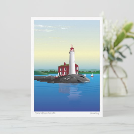 Leuchtturm Fisgard Feiertagskarte (Stehend Vorderseite)