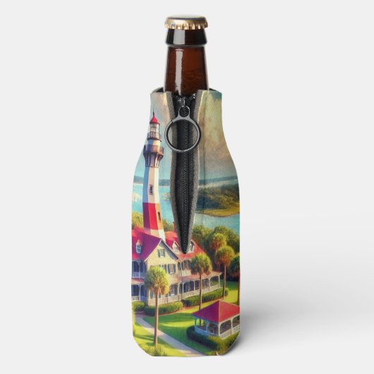 Leuchtturm Flasche Cooler Flaschenkühler (Flasche Rückseite)