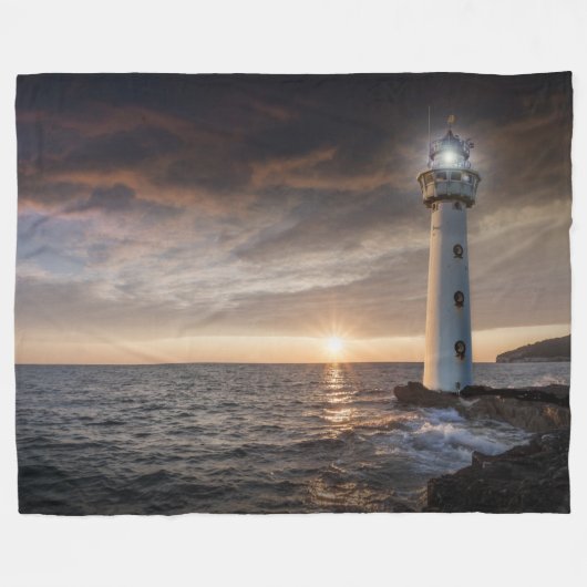 LEUCHTTURM FLEECEDECKE (Vorderseite (Horizontal))