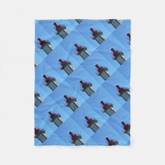 Leuchtturm Fleecedecke (Vorderseite)