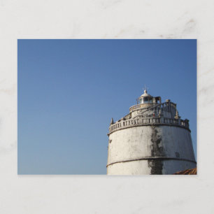 Leuchtturm Fort Aguada Goa Indien Postkarte