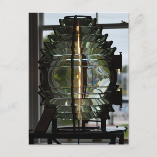 Leuchtturm Fresnel Lens Postkarte (Vorderseite)