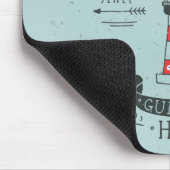 Leuchtturm führen mich Zuhause-Plakat Mousepad (Ecke)