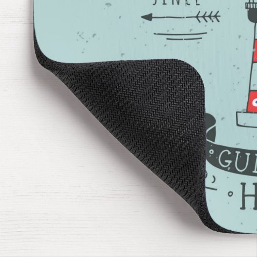 Leuchtturm führen mich Zuhause-Plakat Mousepad (Ecke)