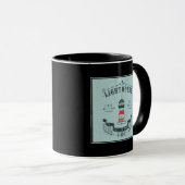 Leuchtturm führen mich Zuhause-Plakat Tasse (VorderseiteRechts)