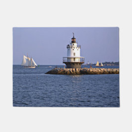 Leuchtturm für Frühjahrs-Point-Lecke, Maine Door M Fußmatte