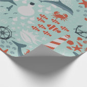 Leuchtturm für Seeschifffahrt Geschenkpapier (Ecke)