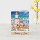 Leuchtturm für Wasserfarben, anpassbare Kundenkart Karte (Gelbe Blume)