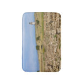 Leuchtturm für Wasserfarben Badematte (Vorderseite Vertikal)