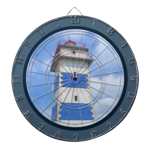 Leuchtturm für Wasserfarben Dartscheibe (vorne)