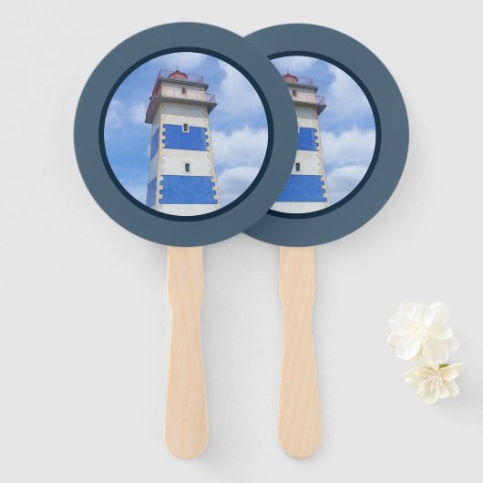 Leuchtturm für Wasserfarben Fächer (Vorne und Hinten)