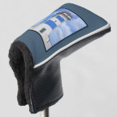 Leuchtturm für Wasserfarben Golf Headcover (3/4 Vorderseite)