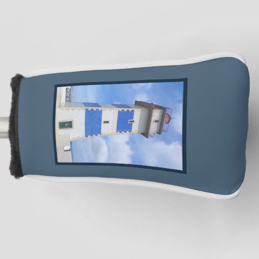 Leuchtturm für Wasserfarben Golf Headcover (Vorderseite)