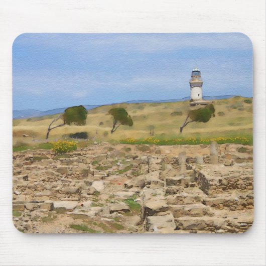 Leuchtturm für Wasserfarben Mousepad (Vorne)