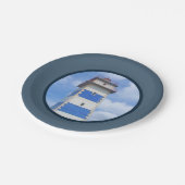 Leuchtturm für Wasserfarben Pappteller (Schrägansicht)