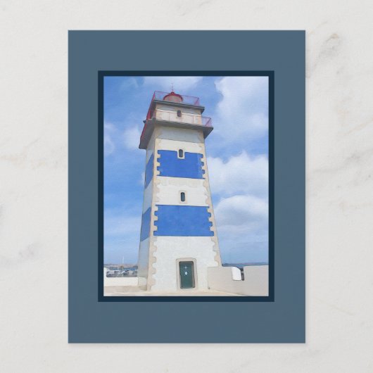Leuchtturm für Wasserfarben Postkarte (Vorderseite)