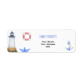 Leuchtturm für Wasserfarben - Rücksendeadresse (Vorne)