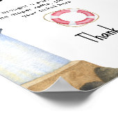 Leuchtturm für Wasserfarben - Windelspiel Poster (Ecke)