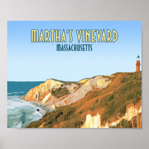 Leuchtturm Gay Head auf Martha’s Vineyard Massachu Poster