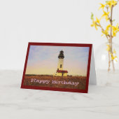 Leuchtturm Geburtskarte Karte (Gelbe Blume)