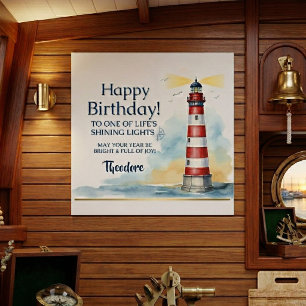 Leuchtturm Geburtstag Leuchtendes Licht Poster