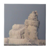 Leuchtturm, gefroren/Ice(Cleveland), dekorativ Fliese (Vorderseite)