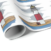 Leuchtturm Geschenkpapier (Rolleneckpunkt)
