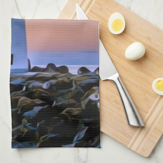 Leuchtturm Geschirrtuch (Viertel Falte)