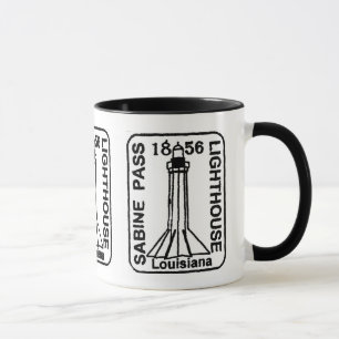Leuchtturm gestempelte Tasse