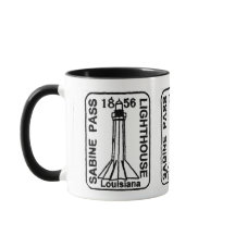 Leuchtturm gestempelte Tasse