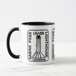 Leuchtturm gestempelte Tasse