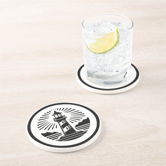 Leuchtturm Getränkeuntersetzer (Seite)