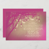 Leuchtturm Glaskeramikkrüge Hochzeit Einladung (Vorne/Hinten)