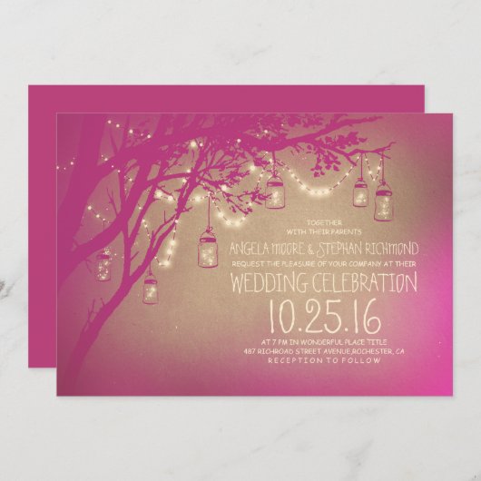 Leuchtturm Glaskeramikkrüge Hochzeit Einladung (Vorne/Hinten)