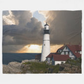 Leuchtturm-große Fleece-Decke Fleecedecke (Vorderseite (Horizontal))