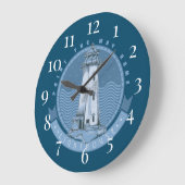 Leuchtturm Große Wanduhr (Winkel)