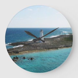 Leuchtturm Große Wanduhr
