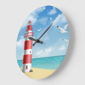 Leuchtturm Große Wanduhr (Winkel)