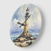 Leuchtturm Große Wanduhr (Winkel)