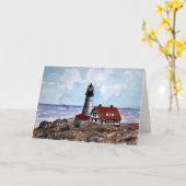 Leuchtturm-Grußkarte Karte (Gelbe Blume)