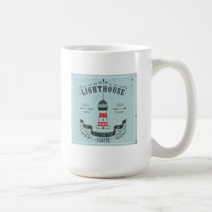Leuchtturm Guide Me Home Poster Kaffeetasse