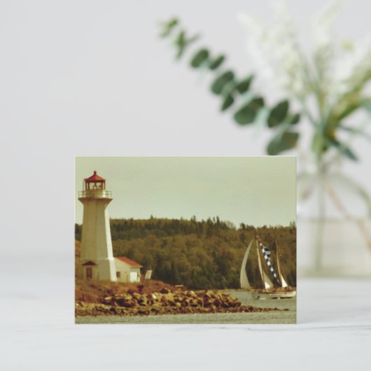 Leuchtturm Halifax Postkarte (Stehend Vorderseite)