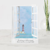 Leuchtturm im Beileid Karte (Vorderseite)