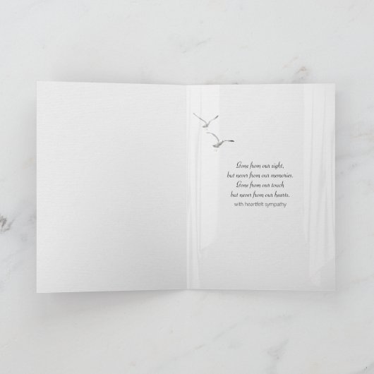 Leuchtturm im Beileid Karte (Innenseite)