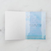 Leuchtturm im Fenster Aquarell Karte (Innenseite)