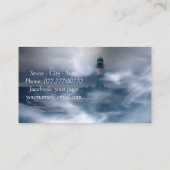 Leuchtturm im Sturm - Baltic Sea Business Ca Visitenkarte (Rückseite)